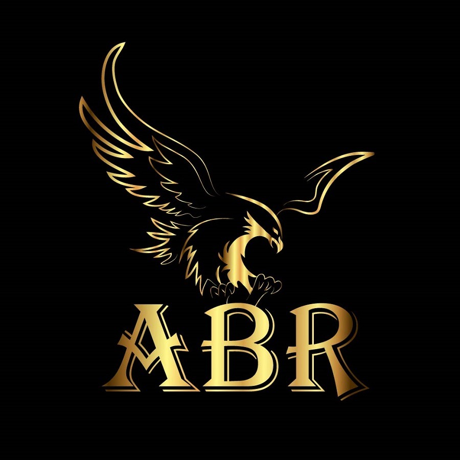 a gold eagle with wings and text "ABR Chain"